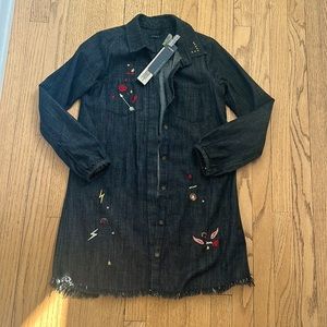 NWT gorgeous light denim shirt IKKS dress